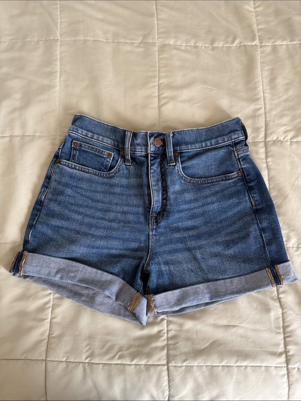J. Crew Cuffed Denim Shorts